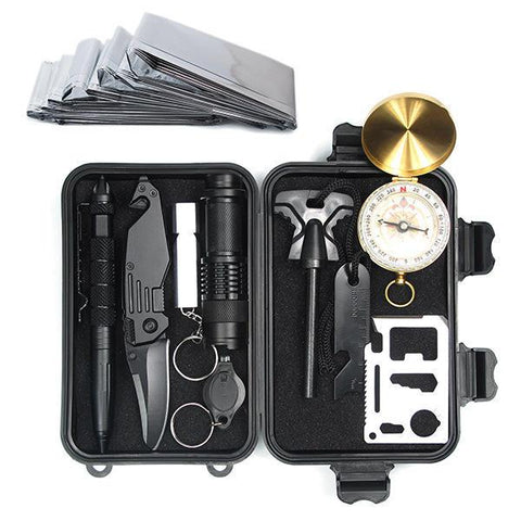 10 in 1 EDC Survival Kit Case SOS - Todaycamping