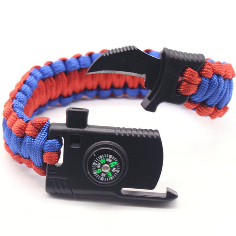 4 In 1 EDC Survival Bracelet Outdoor - Todaycamping