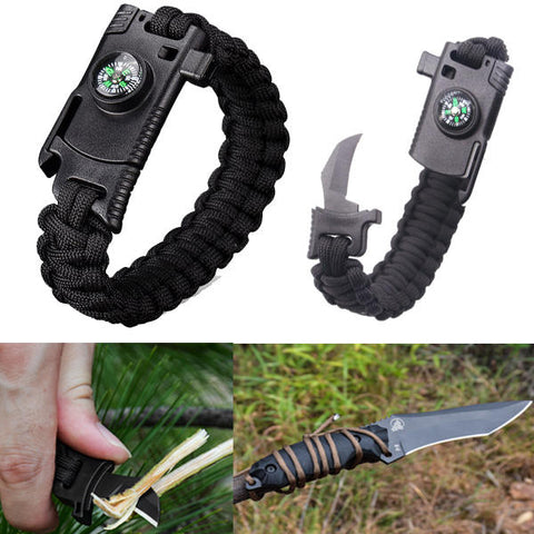 4 In 1 EDC Survival Bracelet Outdoor - Todaycamping